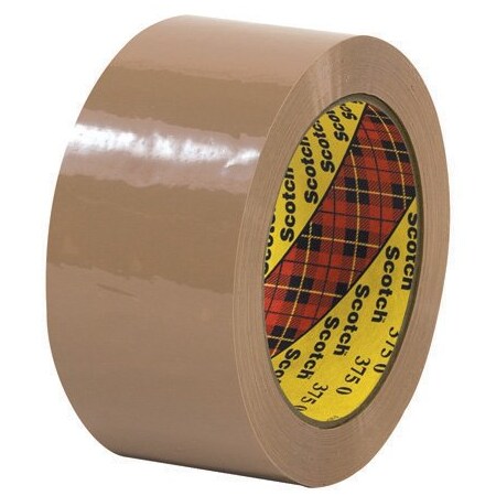 3M 2'' x 55 yds. Tan 3M 375 Carton Sealing Tape, 6PK T901375T6PK